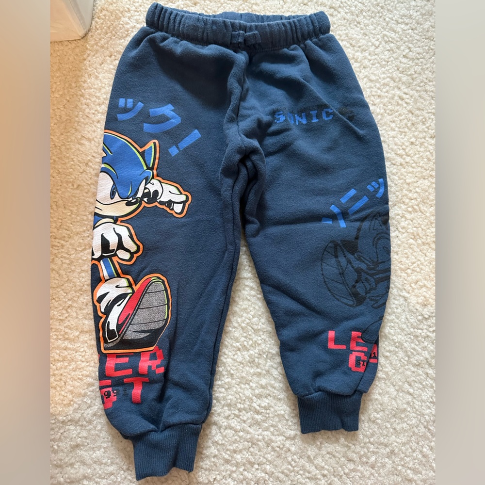ZARA SEGA SONIC The Hedgehog sweatpants